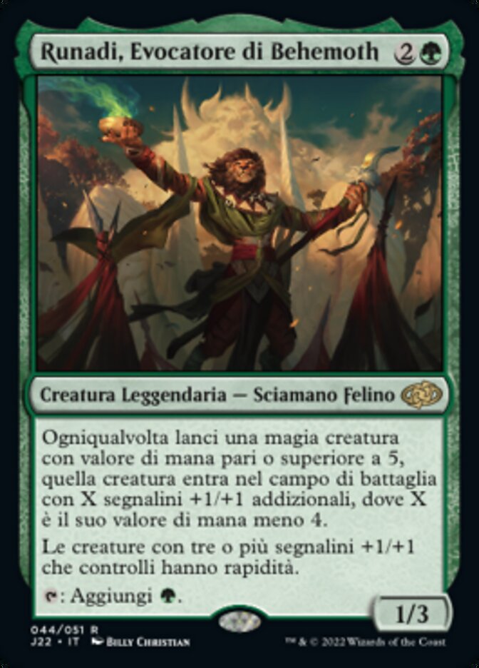 Runadi, Evocatore di Behemoth