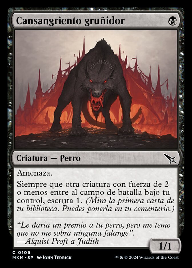 Cansangriento gruñidor