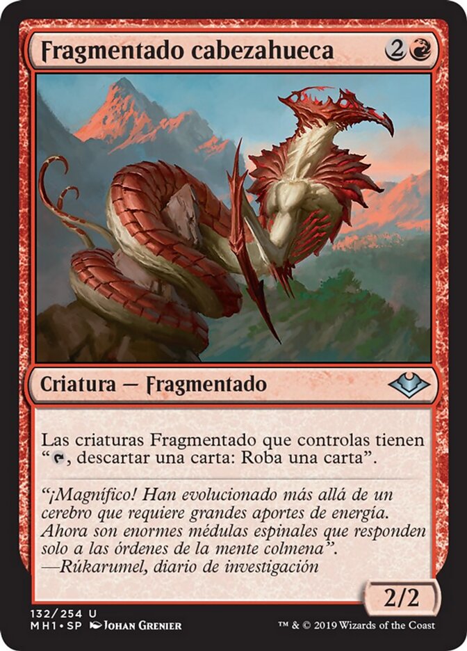 Fragmentado cabezahueca