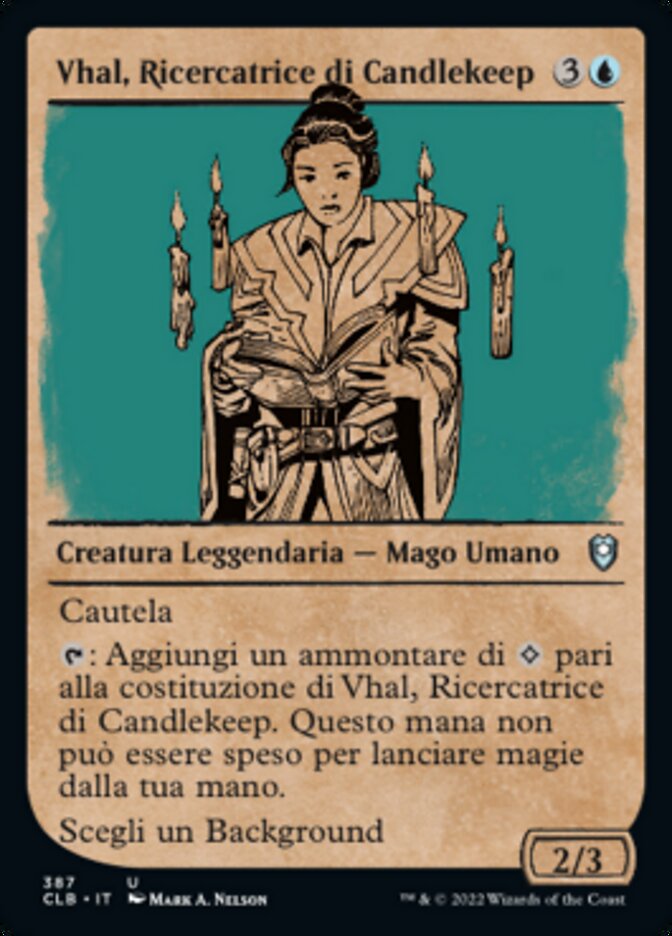 Vhal, Ricercatrice di Candlekeep