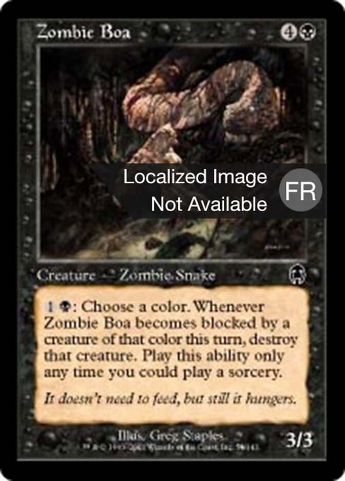 Boa zombie