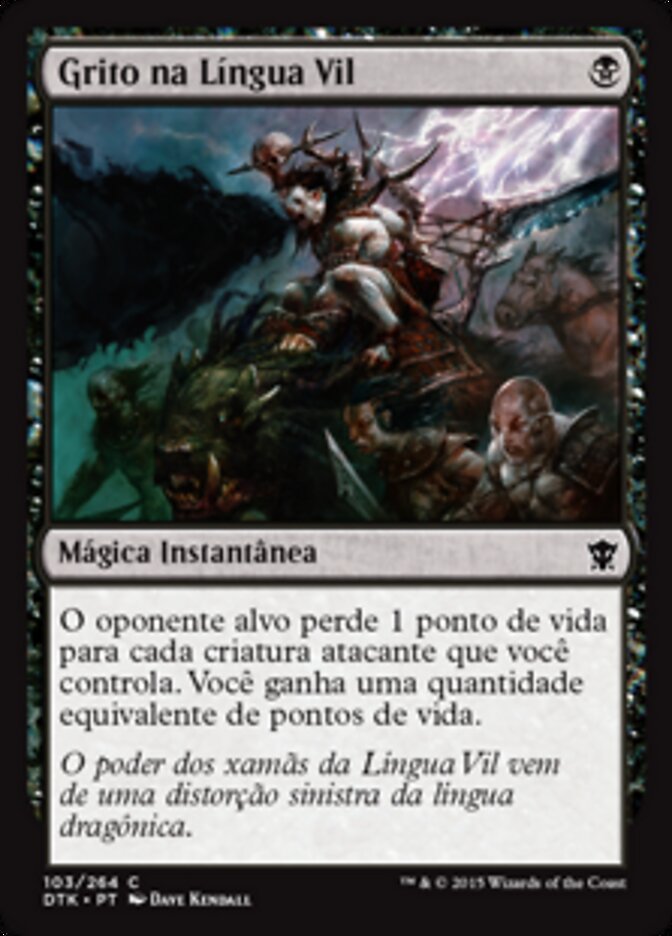 Grito na Língua Vil