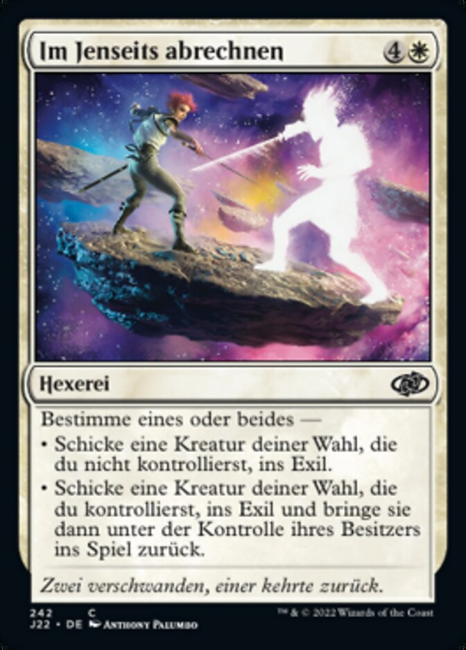 Im Jenseits abrechnen
