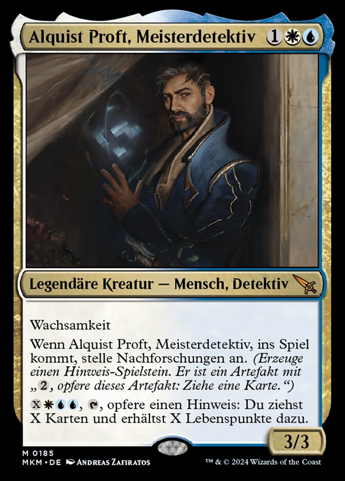 Alquist Proft, Meisterdetektiv