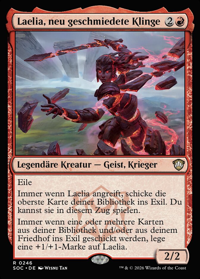 Laelia, neu geschmiedete Klinge