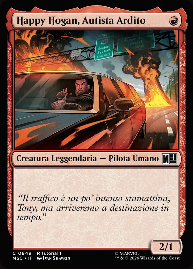 Happy Hogan, Autista Ardito