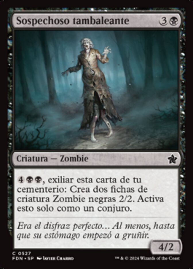 Sospechoso tambaleante