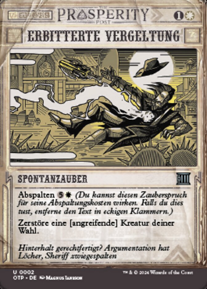 Erbitterte Vergeltung