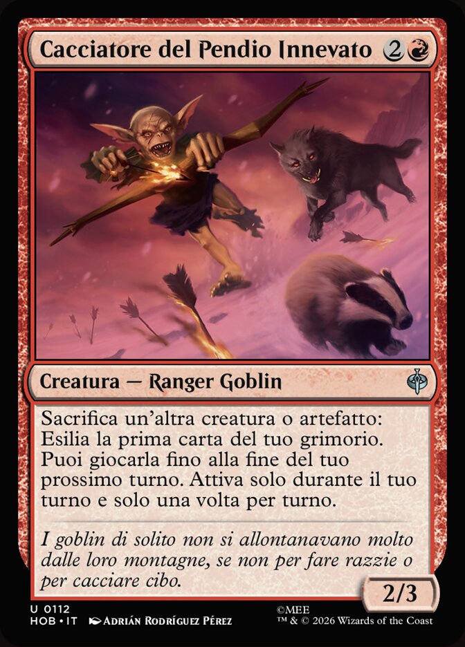 Cacciatore del Pendio Innevato