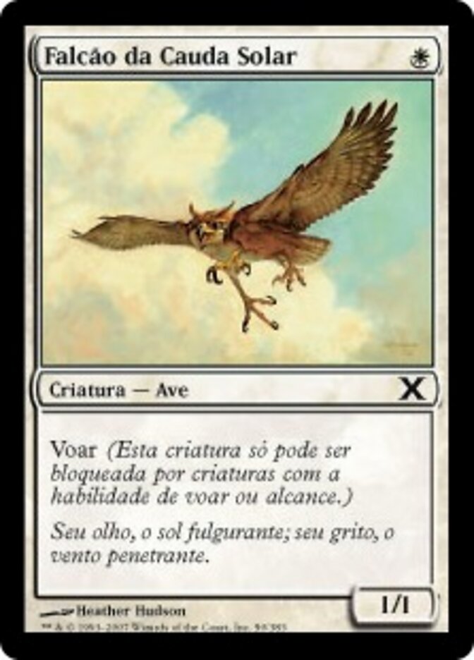 Falcão da Cauda Solar