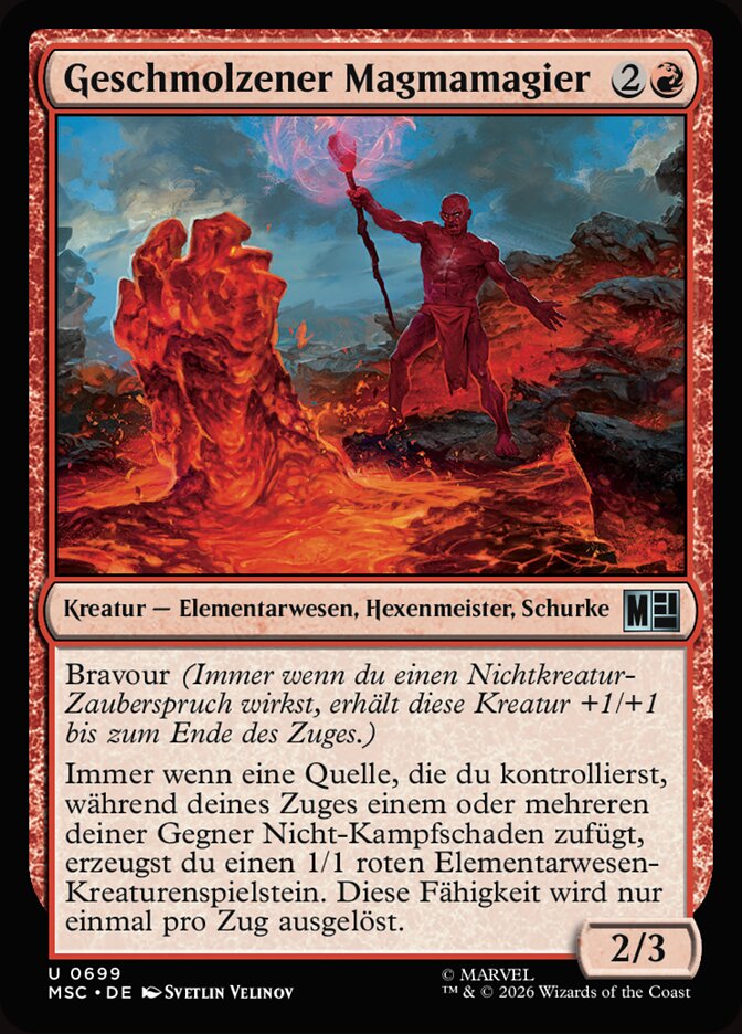 Geschmolzener Magmamagier
