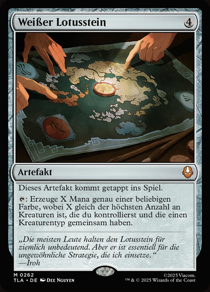 Weißer Lotusstein