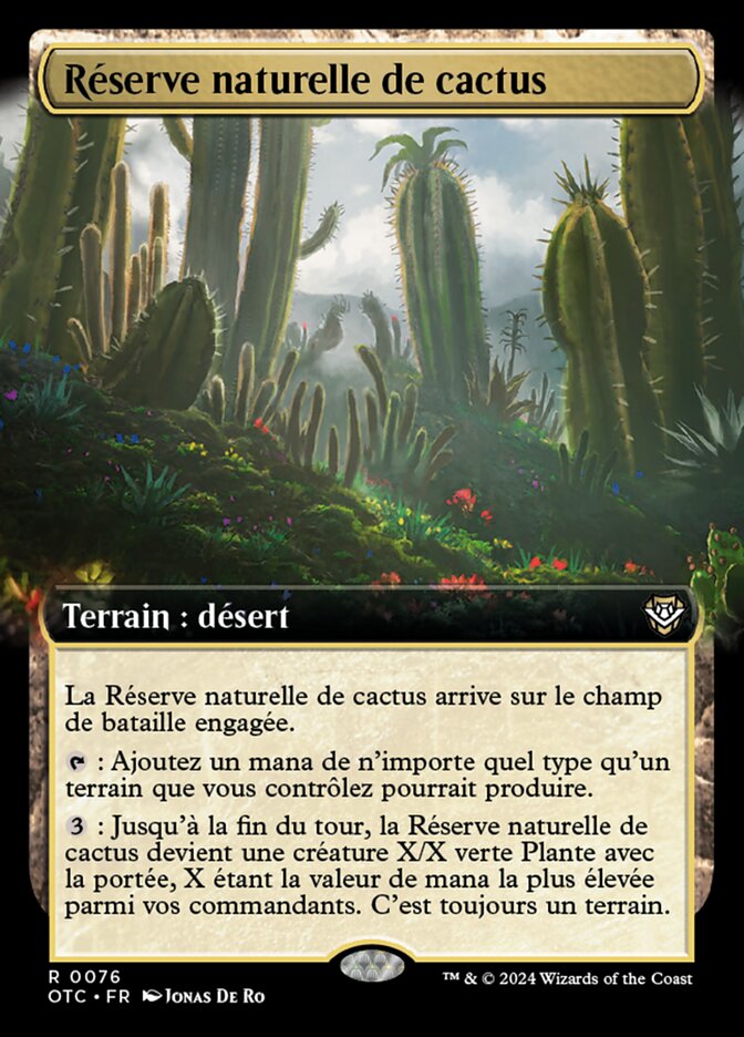 Réserve naturelle de cactus