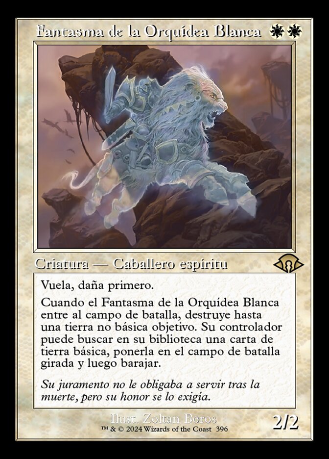 Fantasma de la Orquídea Blanca