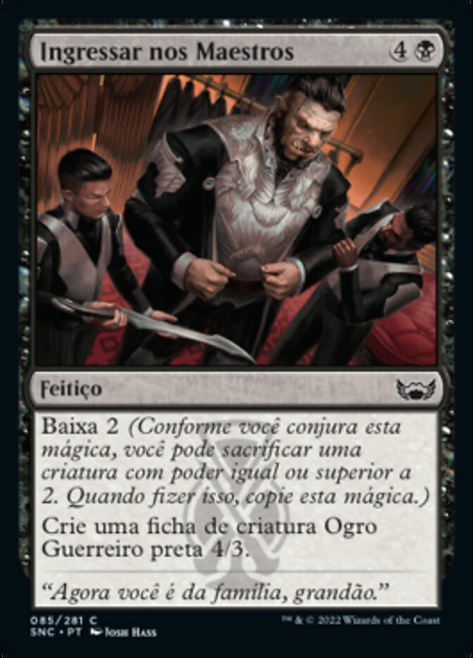 Ingressar nos Maestros