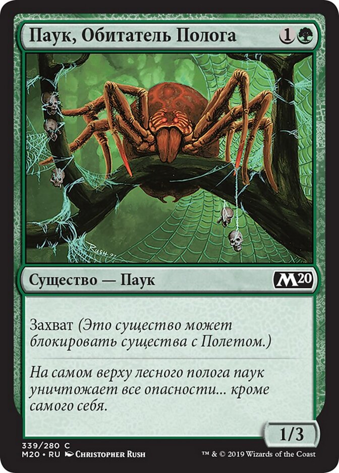 Паук, Обитатель Полога