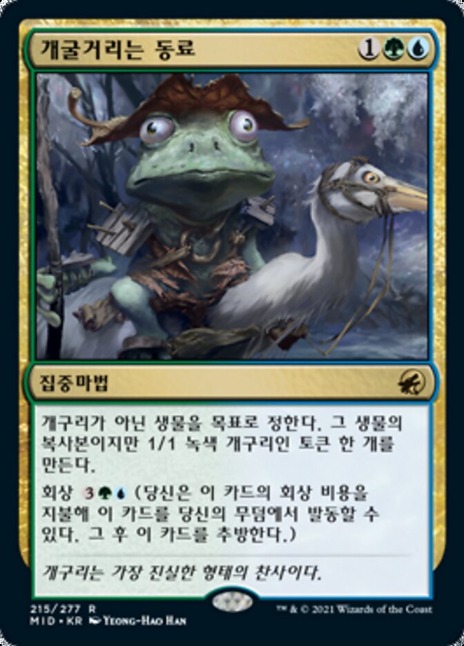 개굴거리는 동료