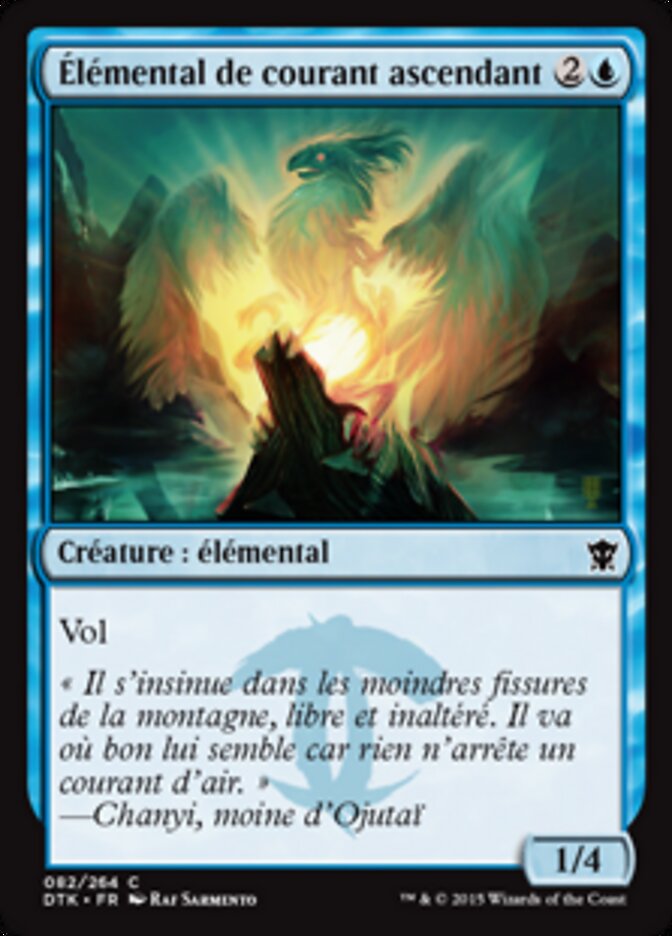 Élémental de courant ascendant