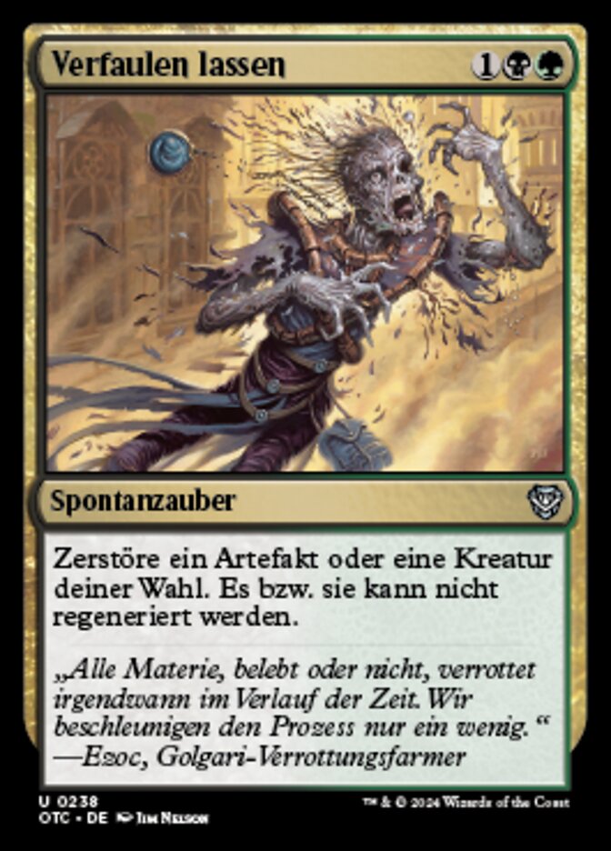 Verfaulen lassen