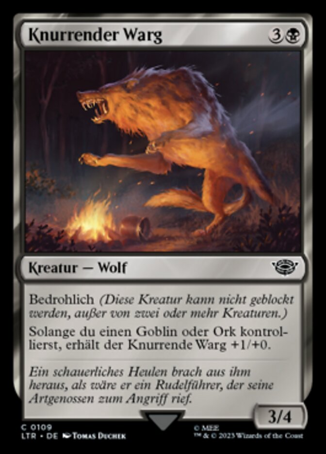 Knurrender Warg