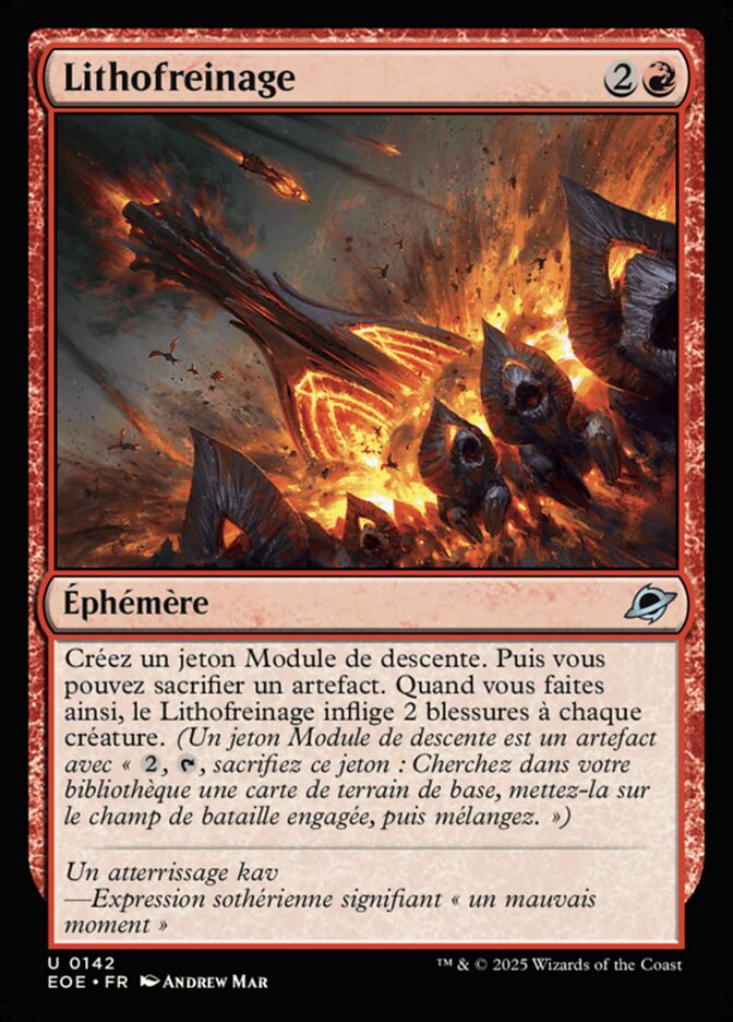 Lithofreinage