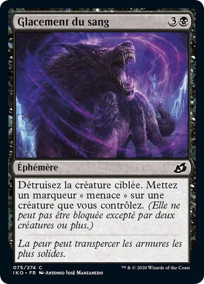 Glacement du sang