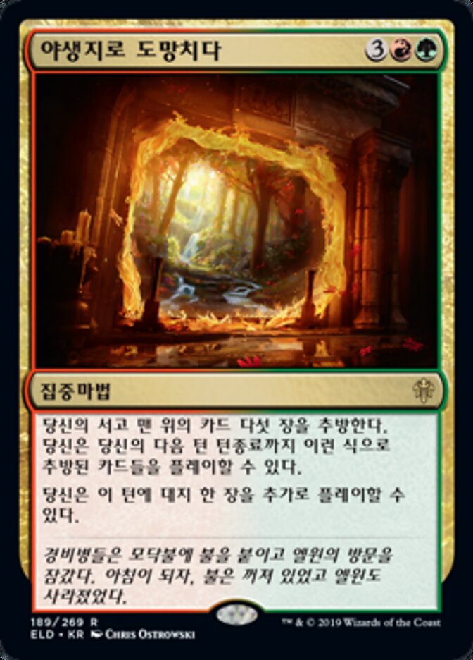 야생지로 도망치다
