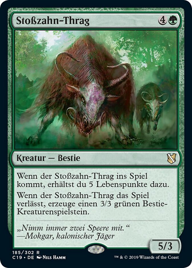Stoßzahn-Thrag
