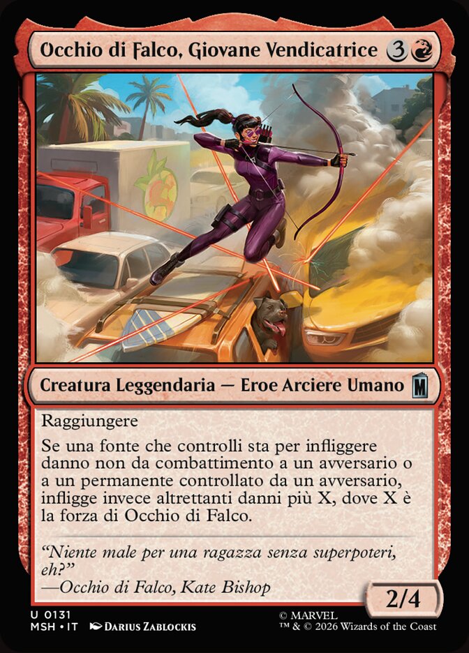 Occhio di Falco, Giovane Vendicatrice