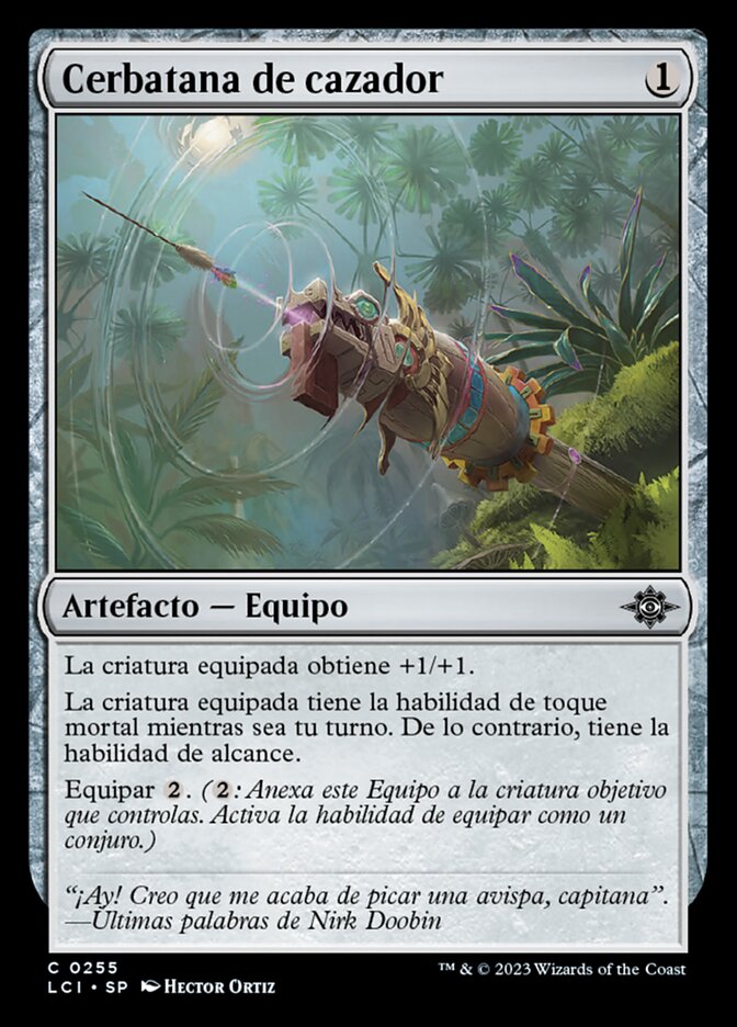 Cerbatana de cazador