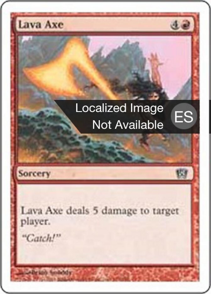 Hacha de lava