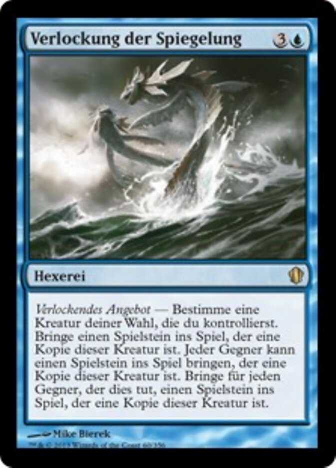 Verlockung der Spiegelung