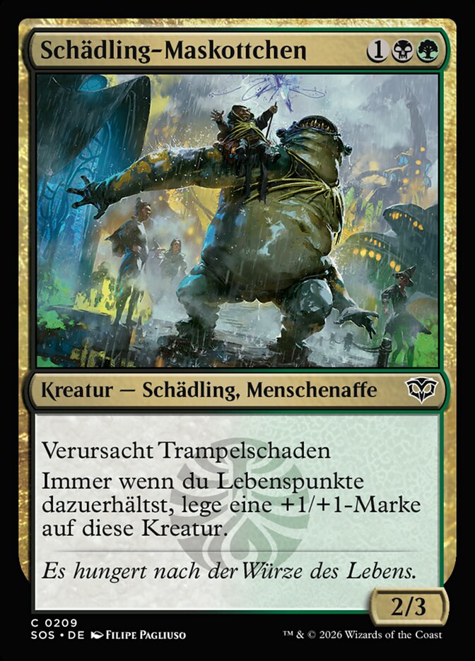 Schädling-Maskottchen