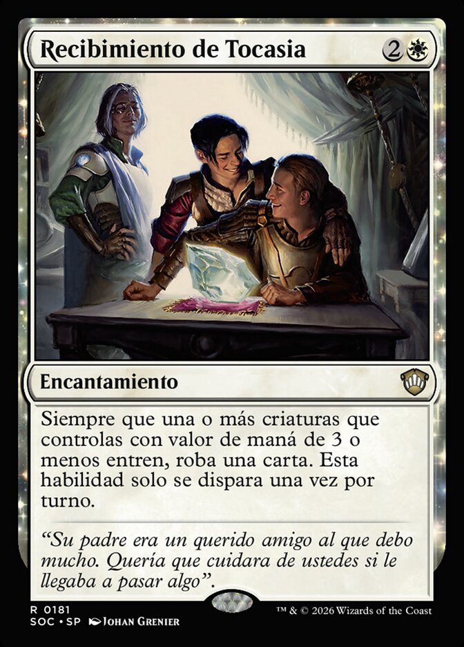 Recibimiento de Tocasia