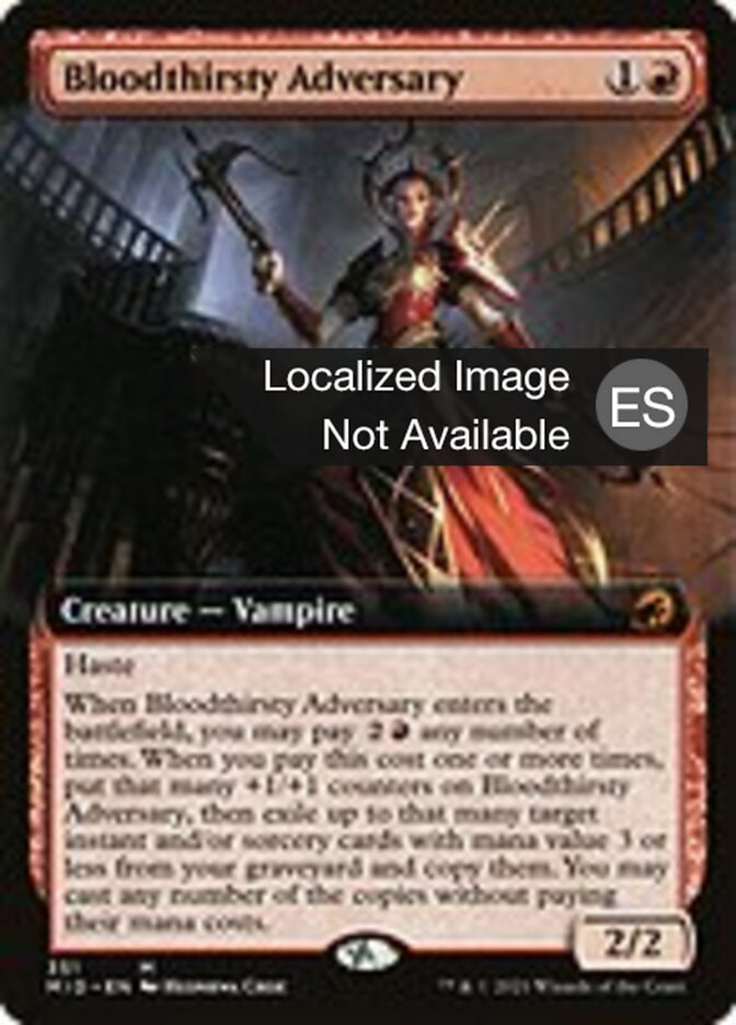 Adversaria sedienta de sangre