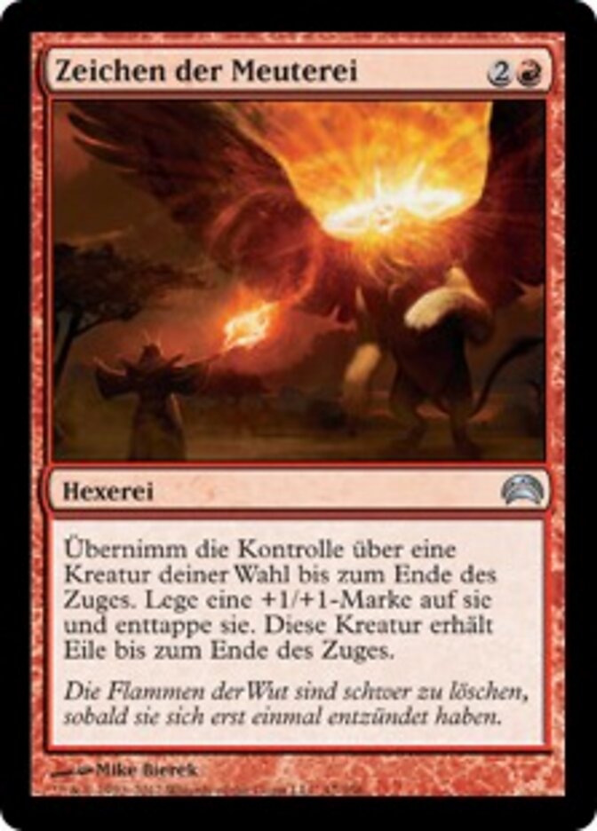Zeichen der Meuterei