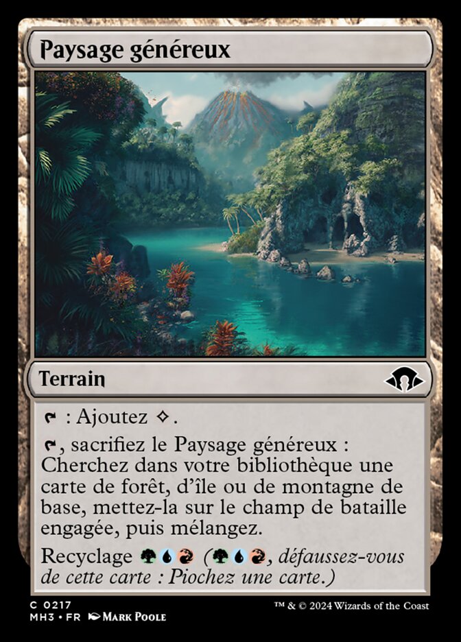 Paysage généreux
