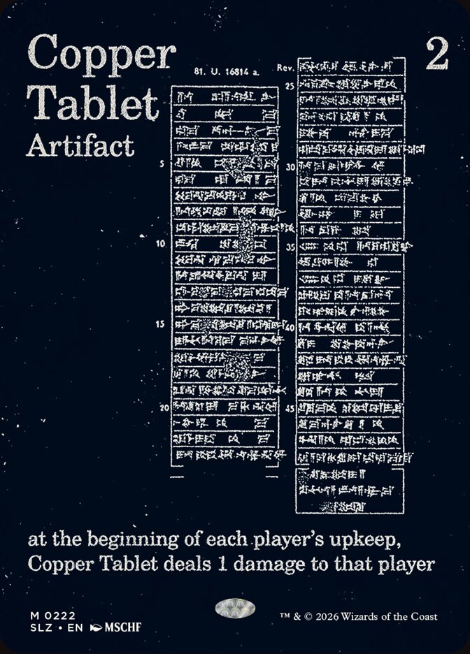 Copper Tablet