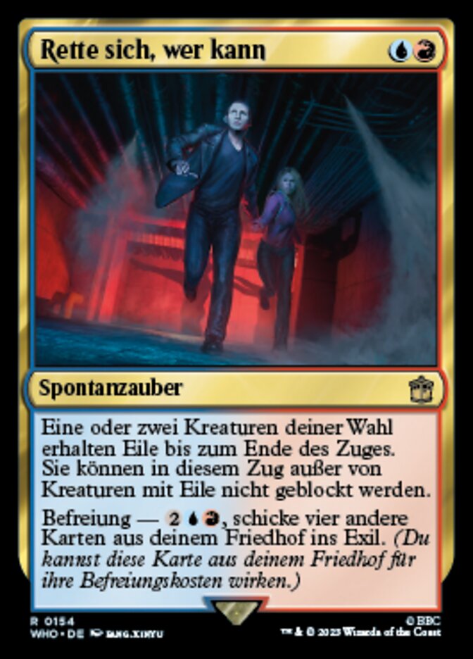 Rette sich, wer kann