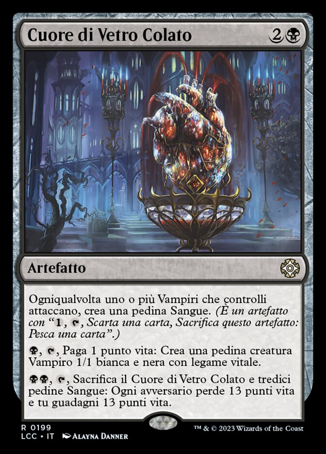 Cuore di Vetro Colato