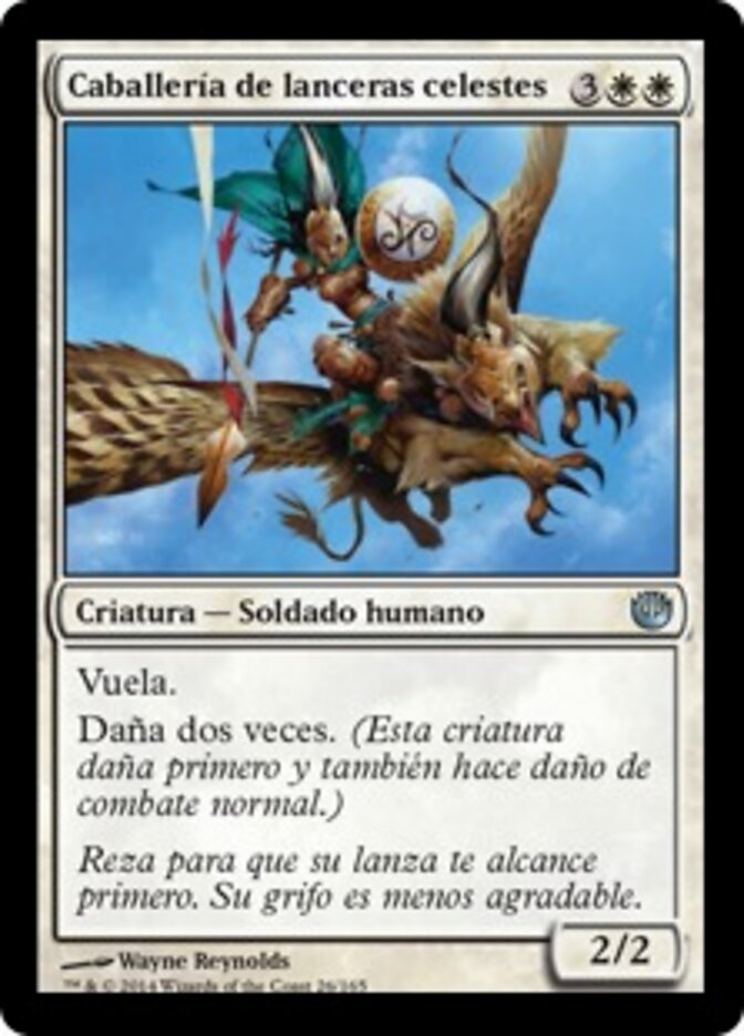 Caballería de lanceras celestes
