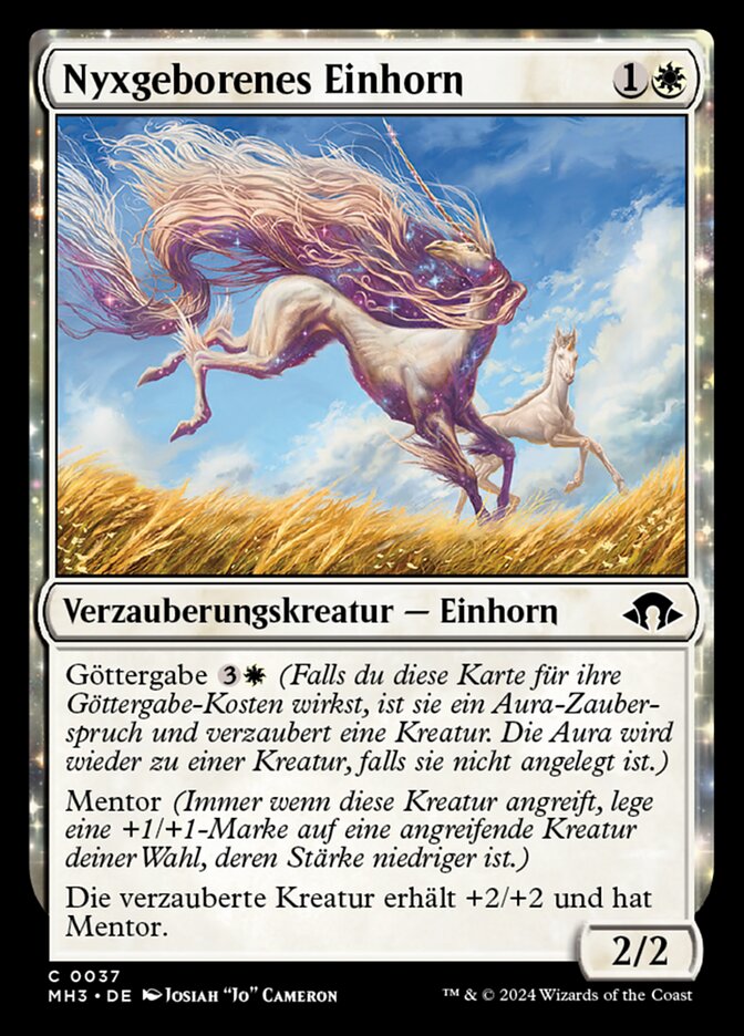 Nyxgeborenes Einhorn