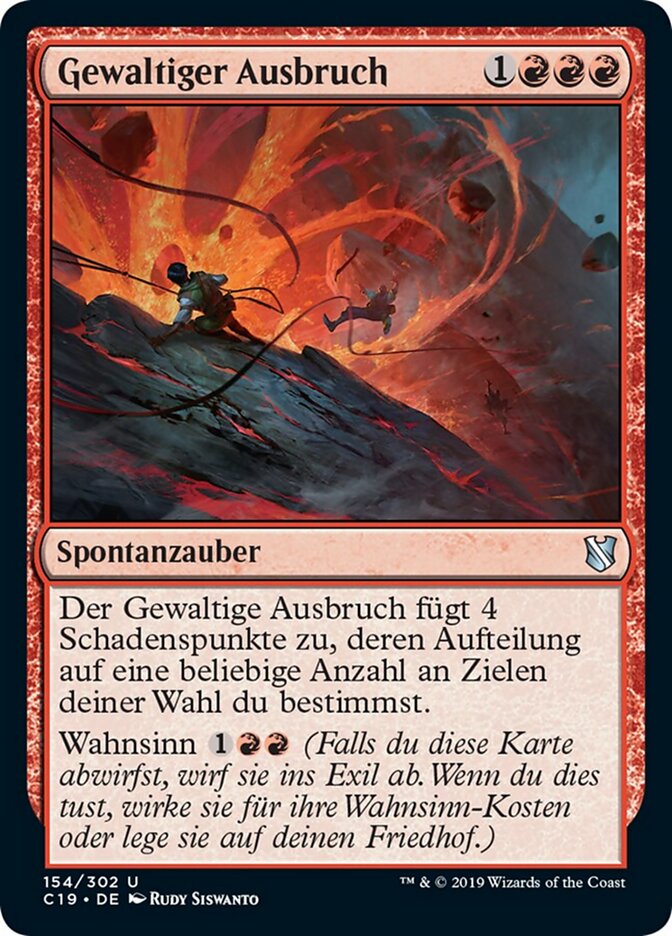 Gewaltiger Ausbruch