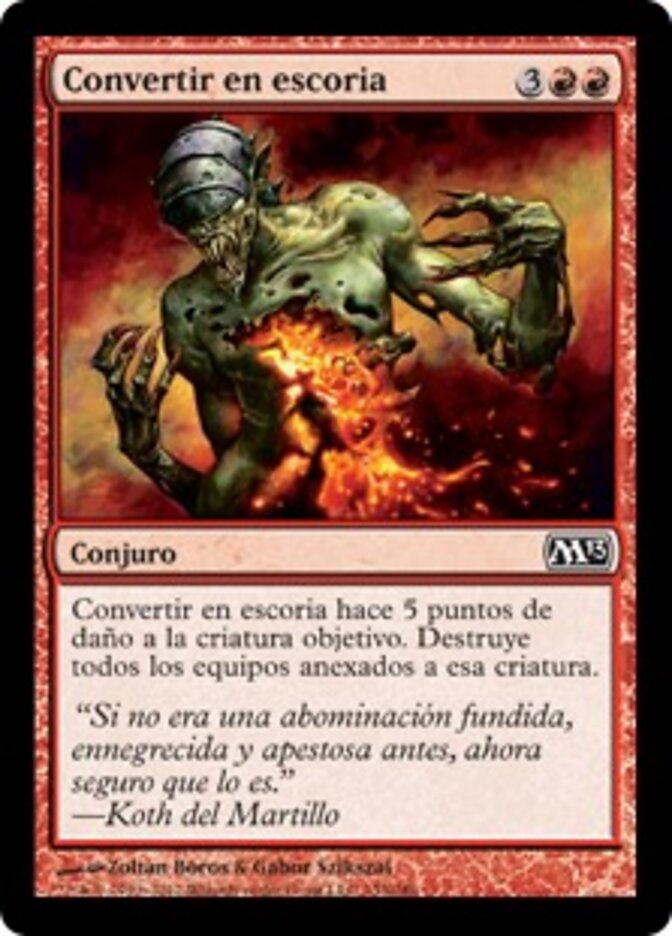 Convertir en escoria