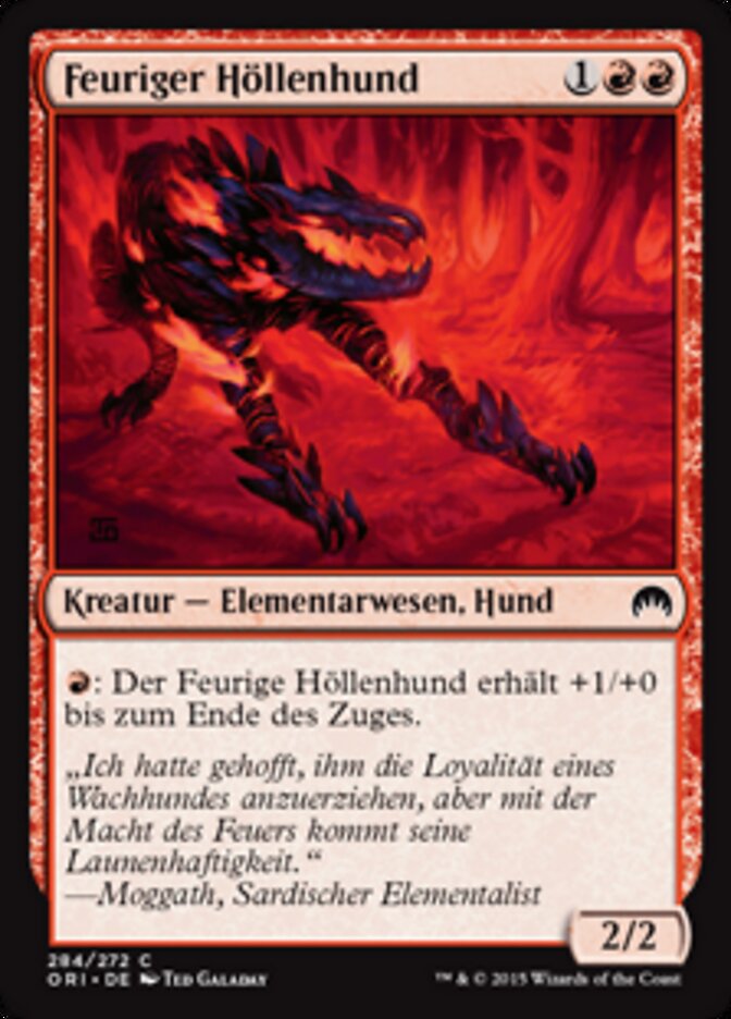 Feuriger Höllenhund
