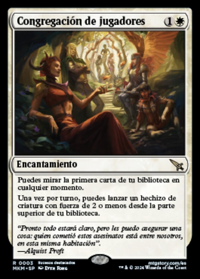 Congregación de jugadores