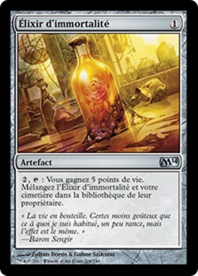 Élixir d'immortalité