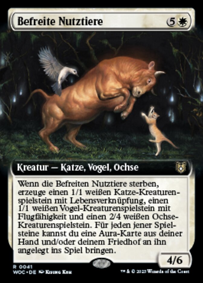 Befreite Nutztiere