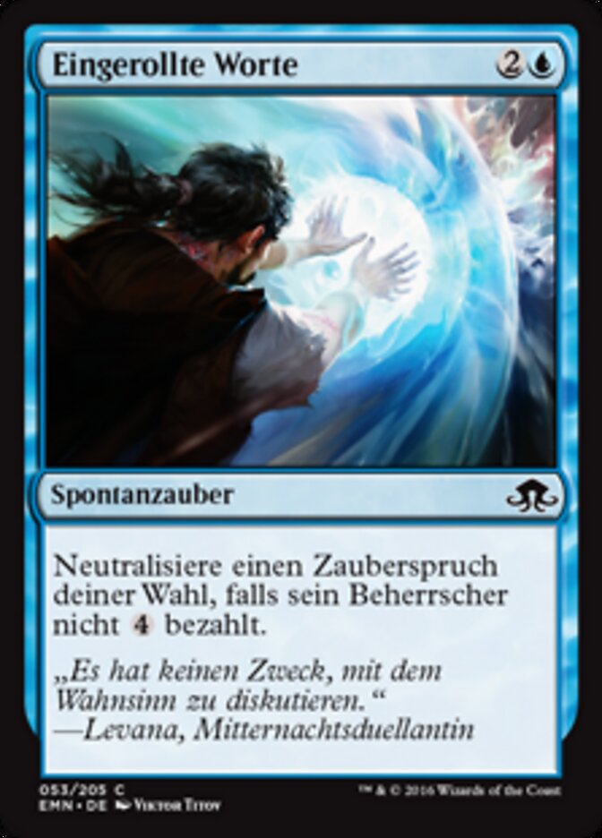 Eingerollte Worte