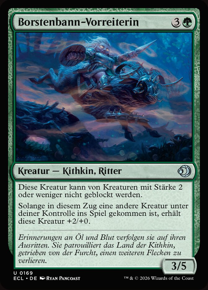 Borstenbann-Vorreiterin
